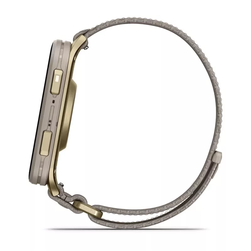 Viedpulkstenis GARMIN Venu X1 — 5,08 cm (2 colli) AMOLED 448×486 px, Skārienekrāns, Wi‑Fi, GPS, Neilona siksniņa, 34 g