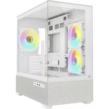Sharkoon MK7 ARGB mATX korpuss 2xStikls Balts