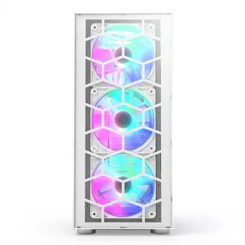 PC korpuss Montech X3 GLASS Midi Tower Balts