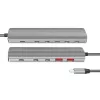 LOGILINK Ultra Slim USB 3.2 Hubs ar 2x USB-A un 8x USB-C, PD 100W