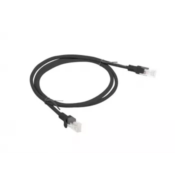 Tīkla kabelis LANBERG PCU5-10CC-0100-BK RJ-45 Cat5e, U/UTP, 1 m, Melns