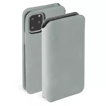 Krusell Sunne telefona maciņš Apple iPhone 11 Pro — vintage pelēka, grāmatveida korpuss ar karšu kabatiņu
