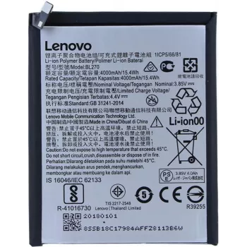 Lenovo BL-270 Li-Ion-Polimēra Akumulators K6 Plus 4000mAh
