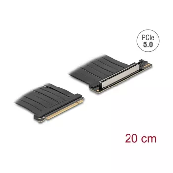 PCI Express 5.0 x16 paplašinātāja karte DELOCK 81289, x16 slots, 20 cm kabelis