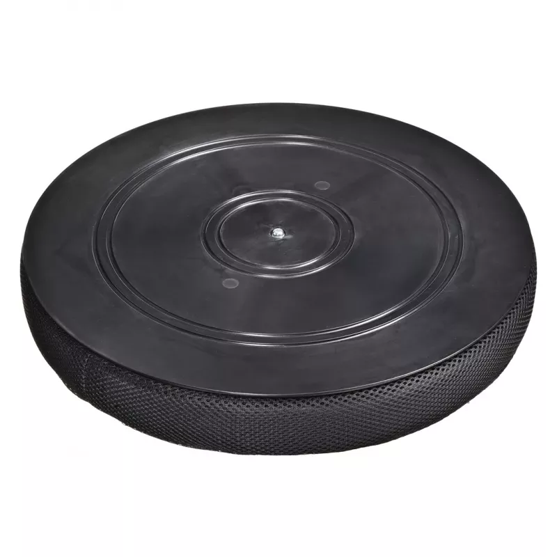 Ortopēdiskais rotējošais spilvens ActionMed PO600AM — apaļš sēdekļa spilvens, 360° rotācija, 1,5 kg, melns