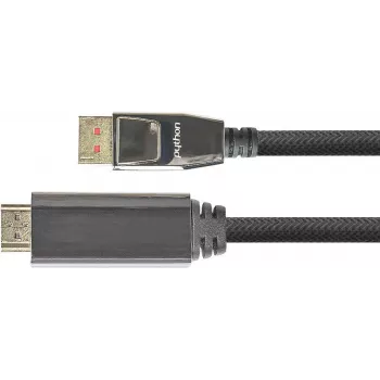GC M0216 - DisplayPort 1.4 uz HDMI 2.0 A spraudnis, 1 m, melns - Digitālais/Displejs/Video