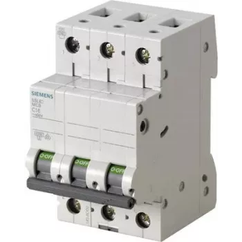Siemens 5SL6313-7 3polu C 13A 400V 6kA Strāvas Slēdzis
