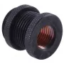 Alphacool 17069 — Misīgs savienotājs, hromēts, melns, mīkstajai caurulei (PVC, silikons, neoprēns), 31 mm x 24 mm, 46 g
