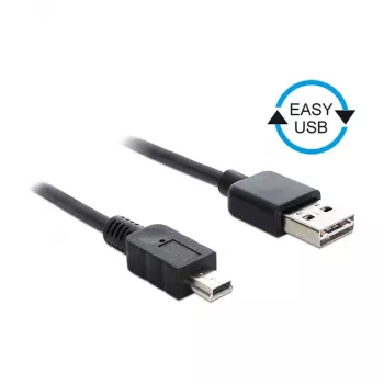 USB kabelis DeLOCK 0.5m USB2.0-A USB2.0 Mini-B