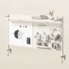 Galda starpsiena ergo office ER-301 W — 1116 mm plata tērauda sieta ar magnētisko tāfeli, balta, maks. slodze 10 kg