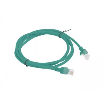 PATCHCORD Cat.6 UTP 1,5m Zaļš FLUKE PASSED LANBERG 10-PACK