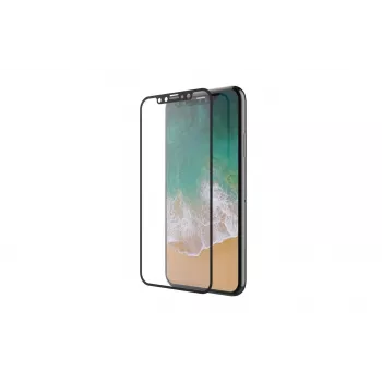 Rūdīta stikla ekrāna aizsargs Devia iPhone XS / X 5,8 collu melns