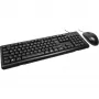 Inter-Tech AC KB-102DE Desktop USB MELNS 1000dpi 105 taustiņi Vadu