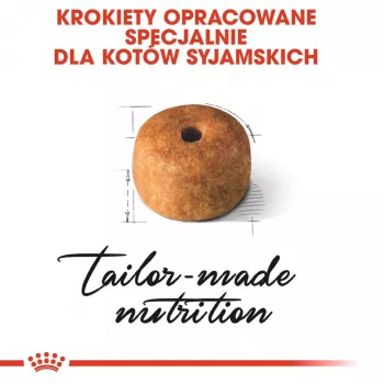 Sausā kaķu barība Royal Canin Siamese 2 kg — Pieaugušiem, ar mājputnu gaļu, olbaltumvielas 38%, tauki 16%