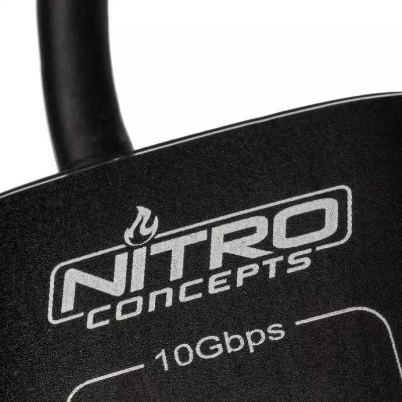 Nitro Concepts UH1, 10 portu hibrīda USB centrmezgls, USB 3.2