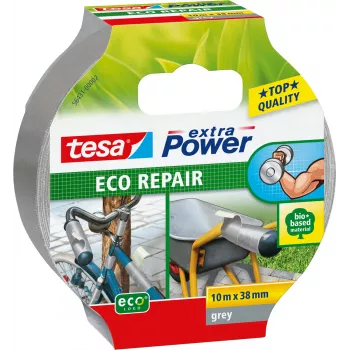 Līmlente TESA ECO REPAIR 10 m Šķiedras Gumija Pelēka