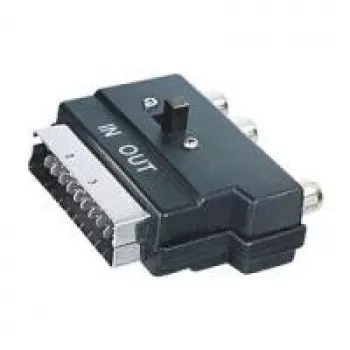 SCART adapteris ShiverPeaks 94035 ar 3× RCA (Cinch) un 4-pin MiniDIN savienotāju