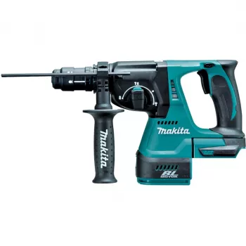 Rotācijas āmurs Makita DHR243Z — 18 V bezvadu, SDS, 2 J trieciena enerģija, 3.4 kg, 950 RPM, 4700 sitieni/min