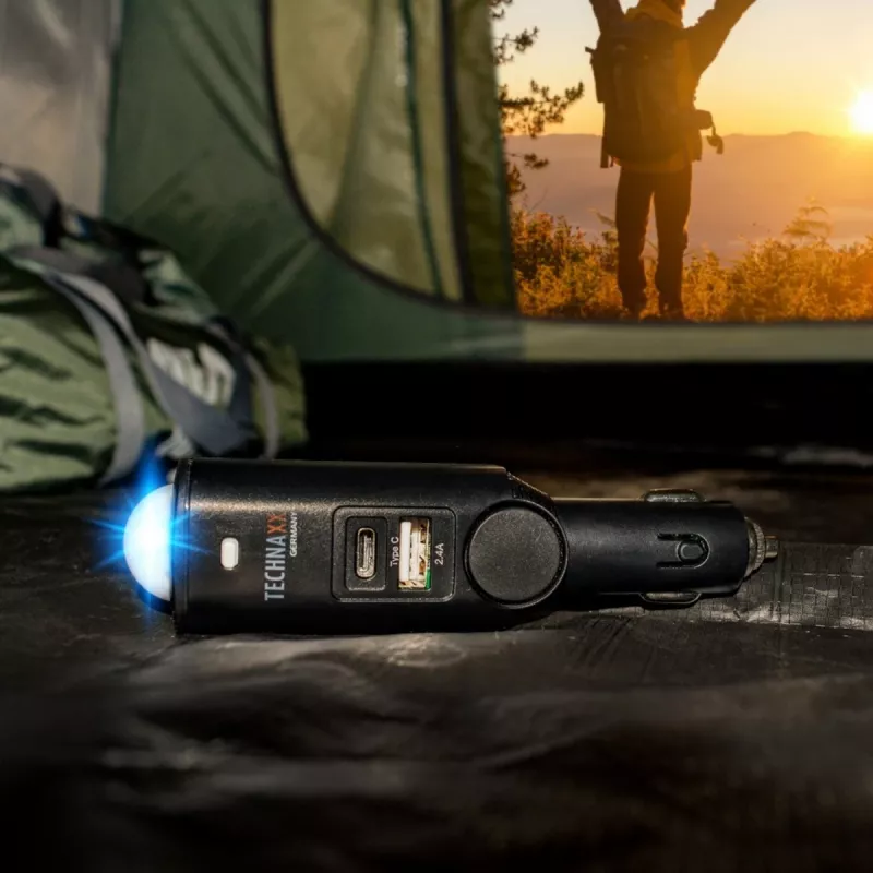 Technaxx TX-168 auto signalizācija ar tālvadību un USB-C lādētāju