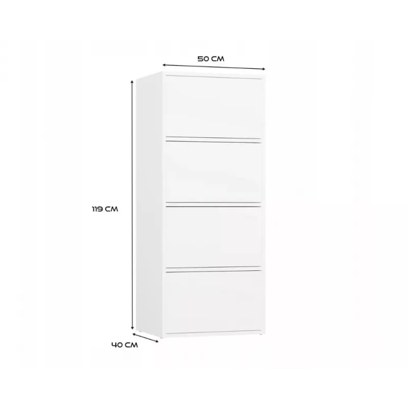 ALMA balts kumode