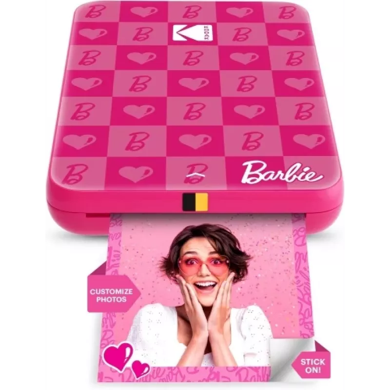 Barbie x Kodak STEP Slim mobilais fotoprinteris ZINK 2x3 inch 1ppm, Bluetooth, Rozā