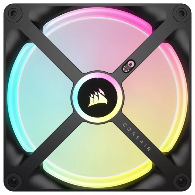 Corsair iCUE LINK QX120 RGB 120mm PWM ventilatori (3 gab.) Starter Kit CO-9051004-WW