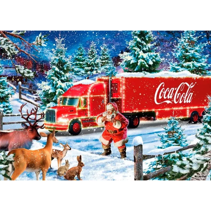 Puzzle Schmidt Spiele Coca Cola Christmas Truck 1000 gab.