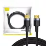 Baseus Cafule 4K HDMI vīrietis uz HDMI vīrietis adaptera kabelis 2m melns