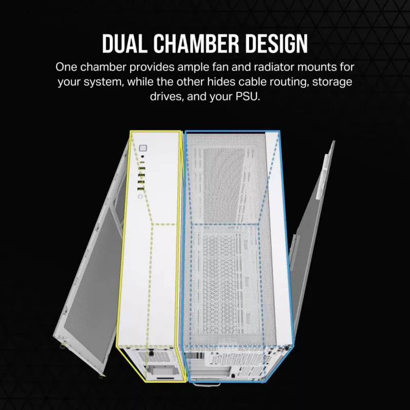 Corsair 6500D AIRFLOW Midi Tower Balts