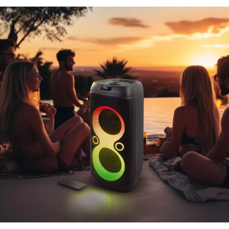 Muse M-1937 DJ portatīvā ballīšu skaņas sistēma melna 600 W