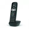 Bezvadu telefonu klausule Gigaset AS690HX, DECT/Analog, Melna