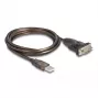 DeLOCK Adapter USB 2.0 Type-A uz Serial RS-232 D-Sub 9 kontaktu vīrišķais 1.5m