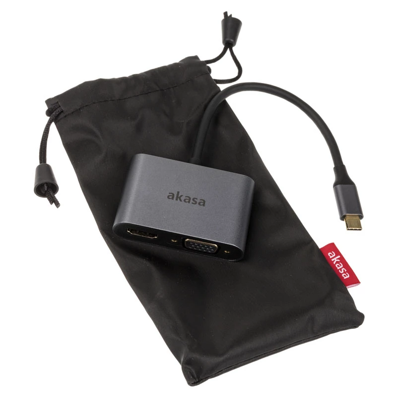 Adapteris USB Type-C Akasa AK-CBCA23-18BK