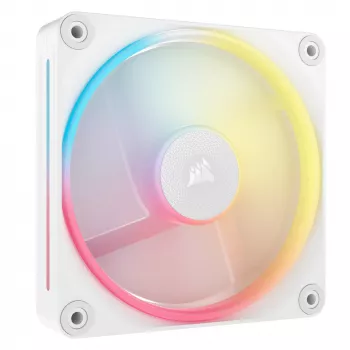 CORSAIR iCUE LINK LX120-R RGB 120mm ARGB reversā lāpstiņa korpusa ventilators - balts