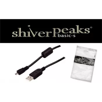 USB kabelis ShiverPeaks BS77388 1,5m USB A Mini-USB B Melns