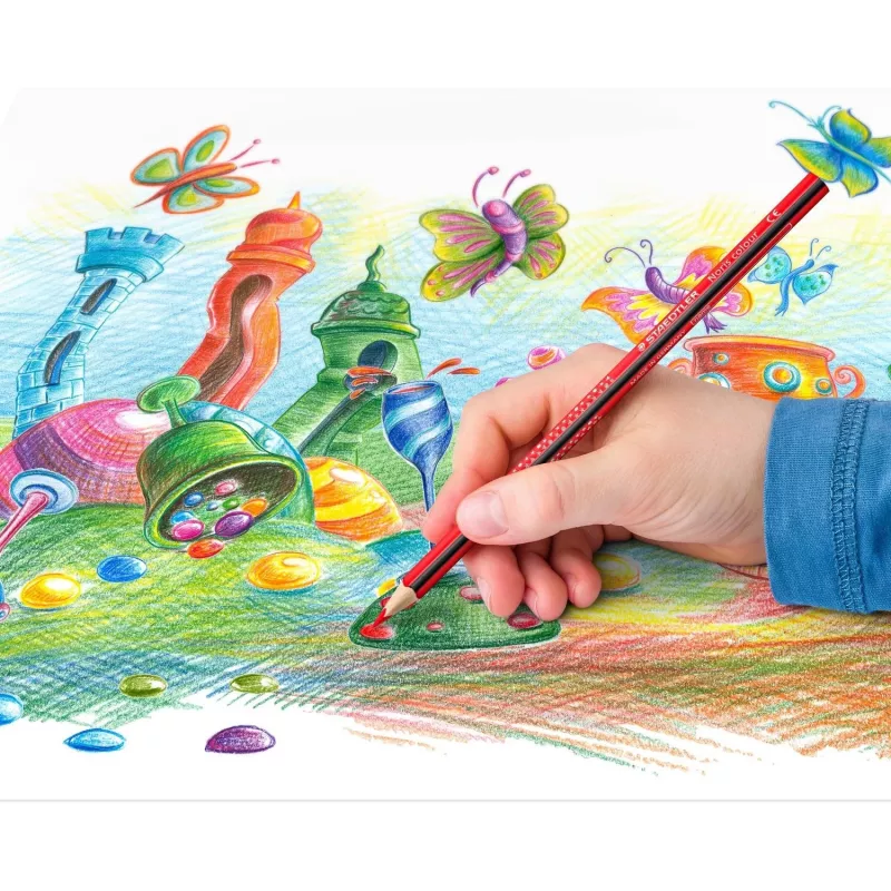 Staedtler Noris trijstūra krāsu zīmulis 187 C12P1 asorti (krāsu izvēle nav iespējama) 1 gab.