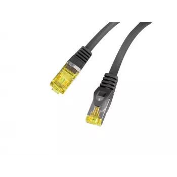 Tīkla vads Lanberg PCF6A-10CU-0025-BK RJ45 Cat6a 0,25m Melns