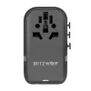 Ceļojumu adapteris BlitzWolf BW-TA2 5-in-1 ar 2×USB Power Delivery 100W, daudzformātu kontaktligzda