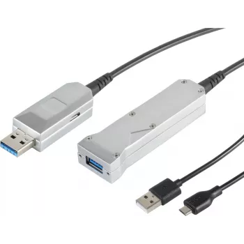 USB pagarinātāja kabelis ShiverPeaks 3.0 A savienotājs optiskais, 30-35095