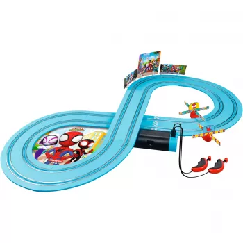 Slotcar komplekts CARRERA FIRST Spidey 20063049 — bērnu iesācēju trase