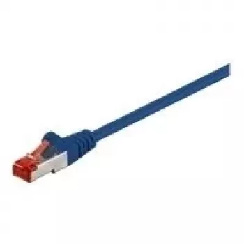 Wentronic Goobay Patch-Cable RJ-45 (Tēviņš) - RJ-45 (Tēviņš) 5,0m SFTP PiMF CAT 6 gepresst, bezhalogēna, zils (68270)