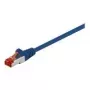 Wentronic Goobay Patch-Cable RJ-45 (Tēviņš) - RJ-45 (Tēviņš) 5,0m SFTP PiMF CAT 6 gepresst, bezhalogēna, zils (68270)