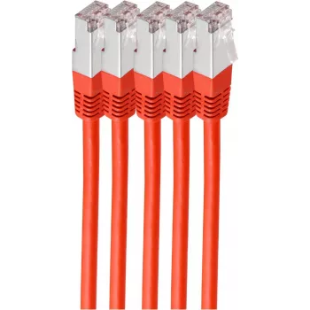 shiverpeaks BS75711-H0.5R-SET5 Tīkla kabelis Sarkans 0,5 m Cat6 S/FTP (S-STP)