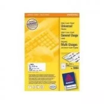 Pašlīmējošās etiķetes Avery Universal 70x33,8mm 2400 gab.