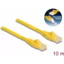 DeLOCK RJ45 kabelis Cat.6A U/UTP Fast Tracing 10 m Dzeltens