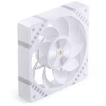 120mm korpusa ventilators Jonsbo HF2-120 White — reversais lāpstiņu profils, PWM, ARGB