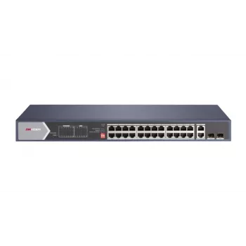 Hikvision DS-3E0528HP-E Neslēdzams Gigabitu Ethernet (10/100/1000) PoE atbalsts Zils