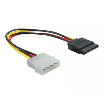 Strāvas kabelis SATA HDD DeLOCK B40160100 4pin vīriešu taisns 0.12m