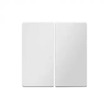 Berker 16236089 slēdža taustiņš, Polar White Velvet, 10 gab. iepakojumā