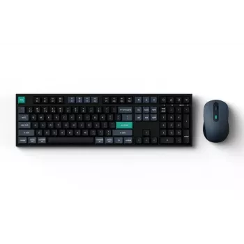 Tastatūra Keychron B36 + BM25 pilnizmēra 100% QWERTY angļu, USB + RF bezvadu + Bluetooth, šķērsslēdži, melna, pele iekļauta